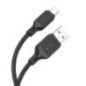 Cable USB A to Micro USB Hoco 2,4A 1 m X90 black Cable USB A to Micro USB Hoco 2,4A 1 m X90 black
