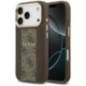 GUESS case for IPHONE 17 Pro compatible with MagSafe GUHMP17LPG4SEMCW (PU W/ 4G Stripe) brown