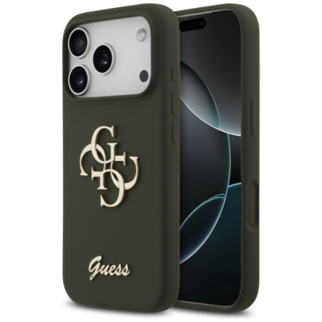 GUESS case for IPHONE 17 Pro GUHCP17LSC4GSMA (Silicone W/ Big 4G Script) khaki