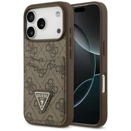 GUESS case for IPHONE 17 Pro GUHCP17LP4TPW (4G Double Card Triangle) gold
