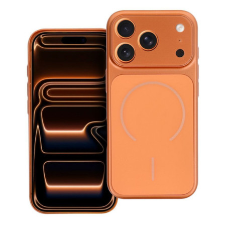Case for iPhone 17 PRO Make 17 compatible with MagSafe orange