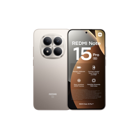 Xiaomi Redmi Note 15 Pro 5G Dual Sim 8GB RAM 256GB - Titanium