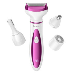 Trimmer and shaver 4in1 Hoco HP80 white and pink