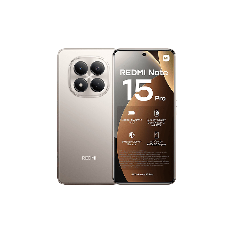 Xiaomi Redmi Note 15 Pro 4G Dual Sim 8GB RAM 256GB - Titanium