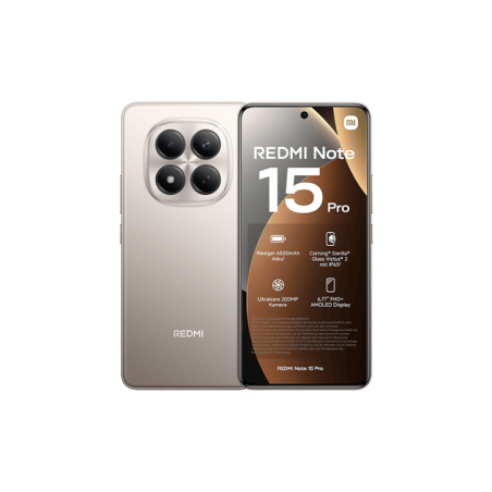 Xiaomi Redmi Note 15 Pro 4G Dual Sim 8GB RAM 256GB - Titanium