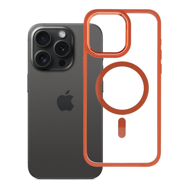 ROAR case MAG BUMPER compatible with MagSafe for IPHONE 15 Pro Max orange ROAR case MAG BUMPER compatible with MagSafe for IPHONE 15 Pro Max orange