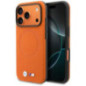 BMW case for IPHONE 17 Pro compatible with MagSafe BMHMP17L25PFWSMO (PU FW Metal Logo) orange