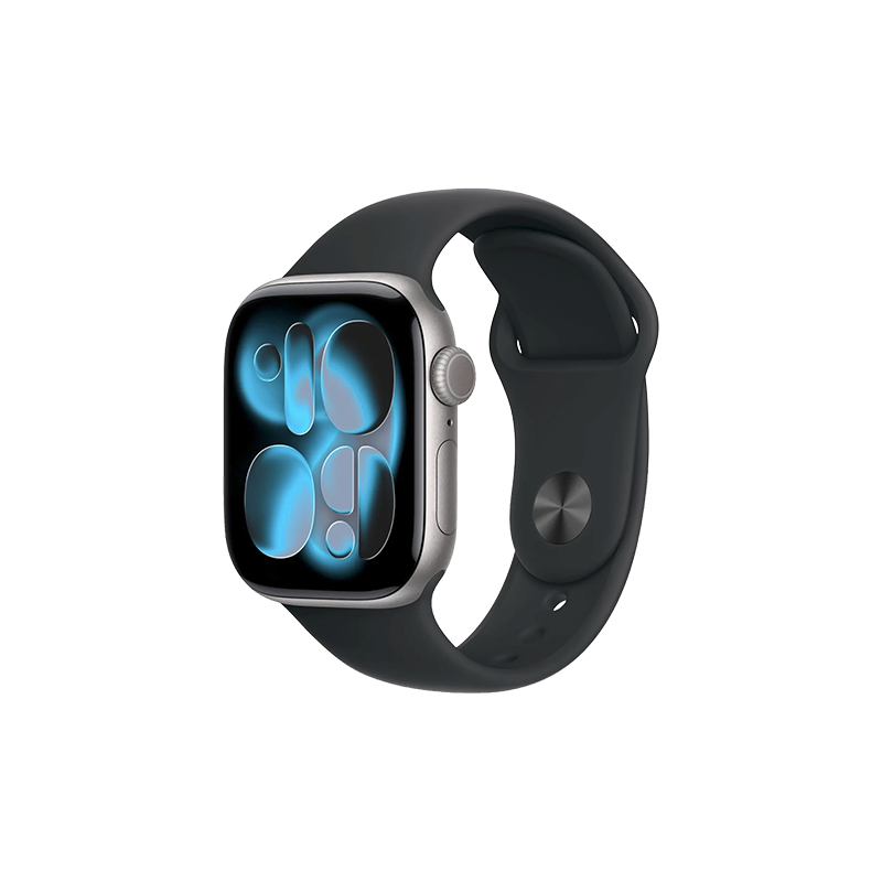 Watch Apple Watch Series 11 (2025) GPS 42mm Space Grey Aluminium Case with Black Sport Band S/M - Black