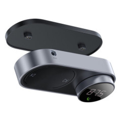 Baseus solar car wireless MP3 music player FM transmitter Bluetooth 5.0 750mAh (TF card / USB / AUX) black (CDMP000001)