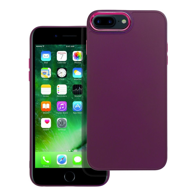 Case for iPhone 7 PLUS / 8 PLUS Frame purple Case for iPhone 7 PLUS / 8 PLUS Frame purple