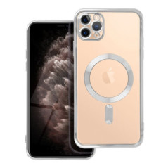 Case for iPhone 11 PRO MAX Electro Mag Cover compatible with MagSafe silver