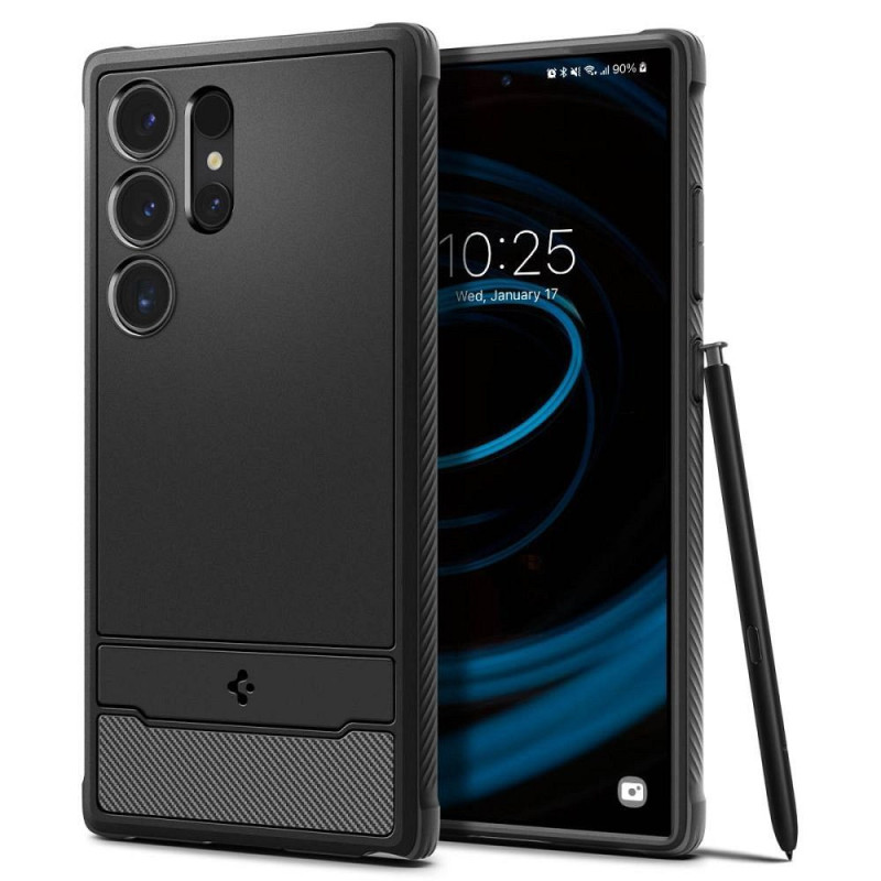 SPIGEN case RUGGED ARMOR case for SAMSUNG S24 Ultra matte black SPIGEN case RUGGED ARMOR case for SAMSUNG S24 Ultra matte black