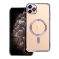Case for iPhone 11 PRO MAX Electro Mag Cover compatible with MagSafe purple