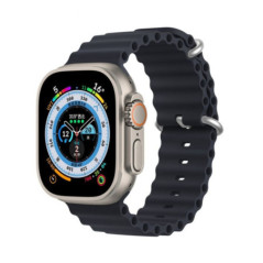 DUX DUCIS strap OCEAN WAVE silicone for Apple Watch 38 / 40 / 41 mm graphite