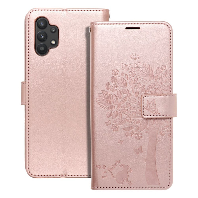 MEZZO Book case for SAMSUNG A32 LTE ( 4G ) tree rose gold MEZZO Book case for SAMSUNG A32 LTE ( 4G ) tree rose gold