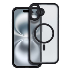 Case for iPhone 16 PLUS Full Matte Mag Cover compatible with MagSafe black