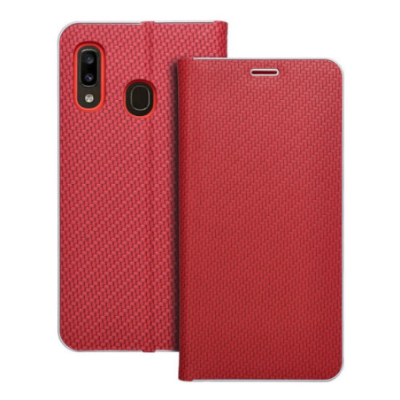 LUNA Book Carbon for SAMSUNG A20e red