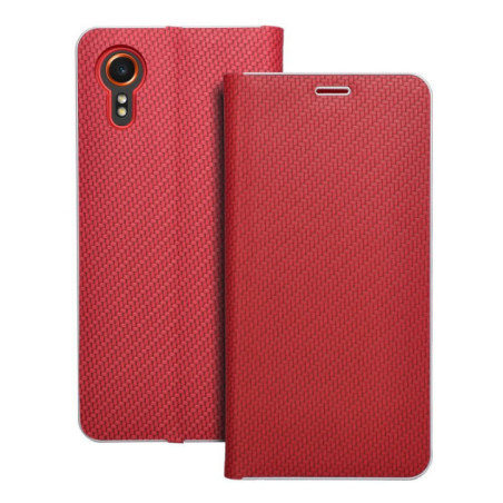 LUNA Book Carbon for SAMSUNG Xcover 7 red