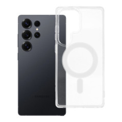 Case for Samsung S25 ULTRA Clear Mag Cover (STR) compatible with MagSafe transparent