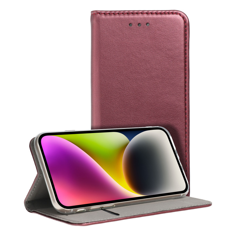SMART MAGNETO Book case for XIAOMI Redmi 14c burgundy SMART MAGNETO Book case for XIAOMI Redmi 14c burgundy