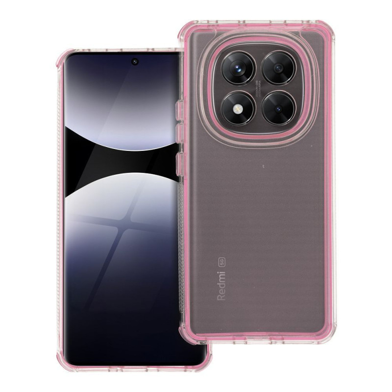 Case for Xiaomi Redmi Note 14 PRO 5G / 14 PRO PLUS 5G Matrix Clear powder pink Case for Xiaomi Redmi Note 14 PRO 5G / 14 PRO PLUS 5G Matrix Clear powder pink