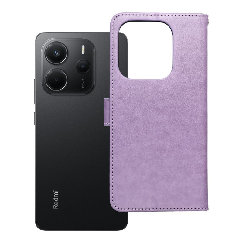 MEZZO Book case for XIAOMI Redmi Note 14 4G (GLOBAL - 164,84mm x 78,15mm x 8,16mm) dreamcatcher purple