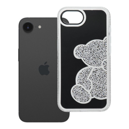 TEDDY BEAR Case for IPHONE 16e (SE 4 2025) silver