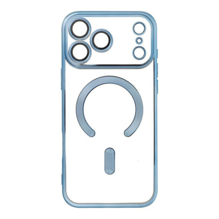 Case for iPhone 17 PRO MAX Electro Mag Cover compatible with MagSafe blue