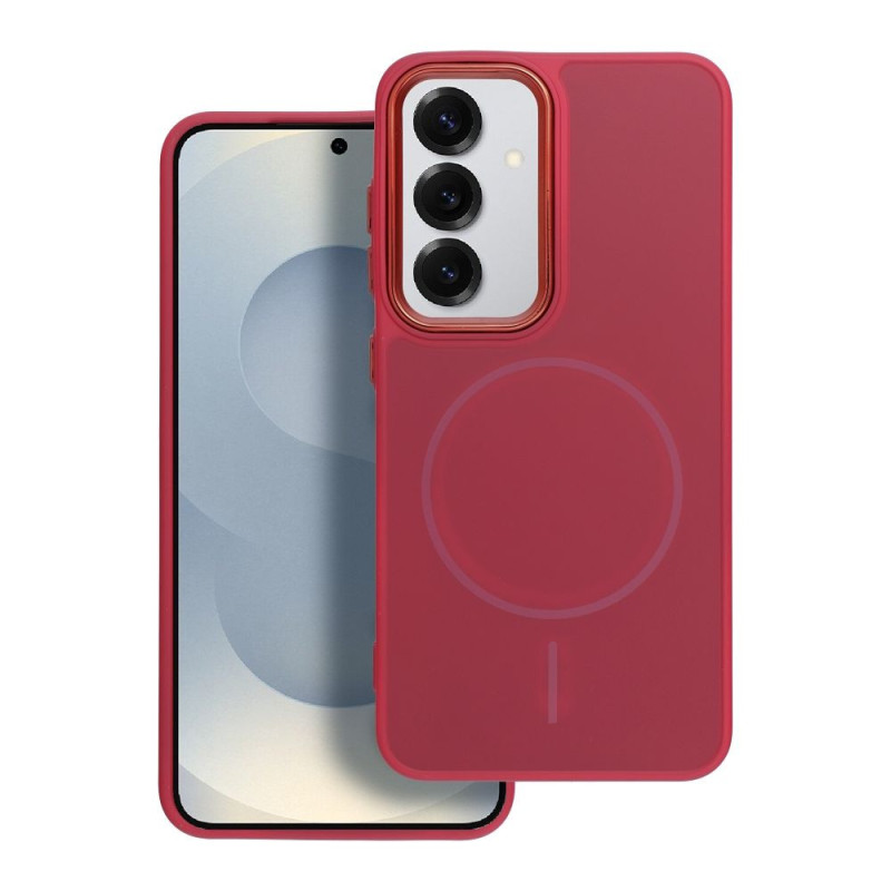 Case for Samsung A16 5G / A16 4G Frame Mag Cover compatible with MagSafe magenta Case for Samsung A16 5G / A16 4G Frame Mag Cover compatible with MagSafe magenta