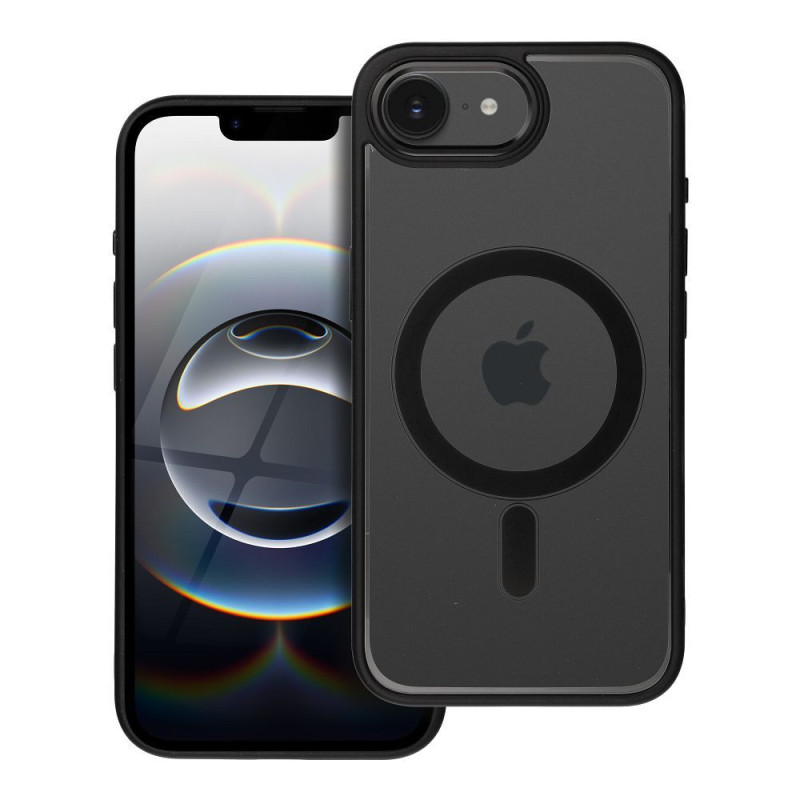 Case for iPhone 16e (SE 4 2025) / 17e Color Edge Mag Cover compatible with MagSafe black