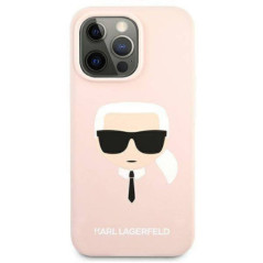 KARL LAGERFELD case for IPHONE 13 Pro KLHCP13LSLKHLP (Silicone K. Head) light pink