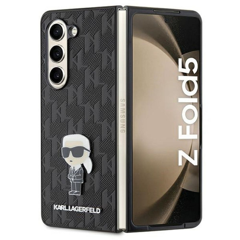 OKARL LAGERFELD case for SAMSUNG Z Fold 5 KLHCZFD5SAPKINPK (Saffiano Mono IK PIN) black OKARL LAGERFELD case for SAMSUNG Z Fold 5 KLHCZFD5SAPKINPK (Saffiano Mono IK PIN) black