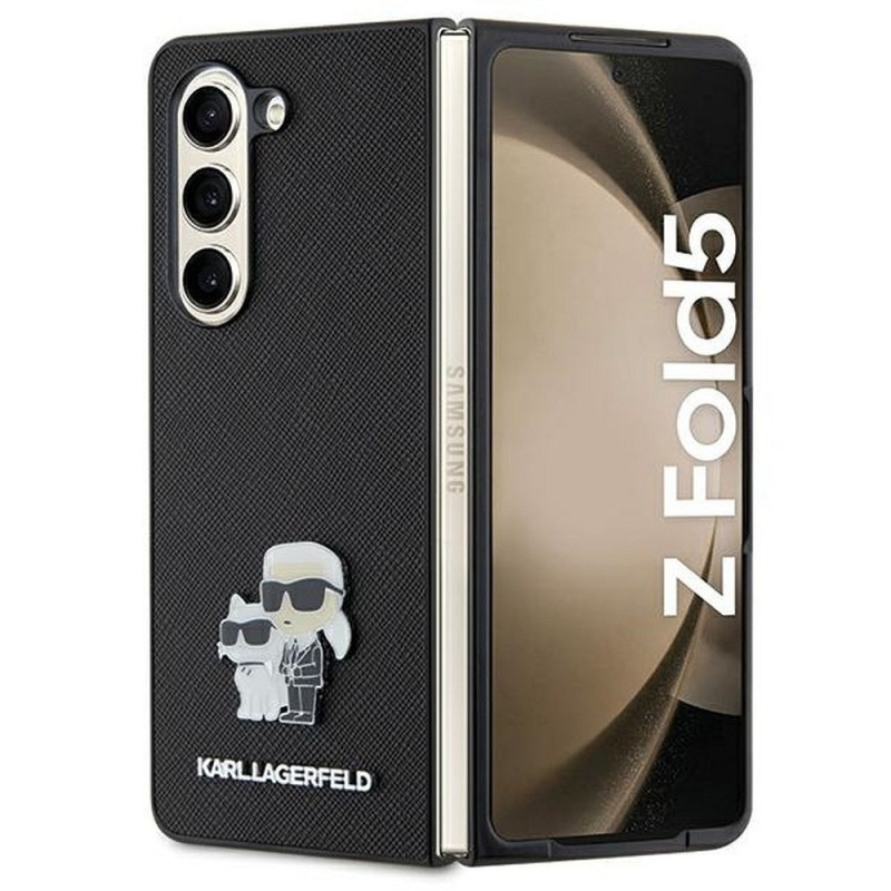 KARL LAGERFELD case for SAMSUNG Z Fold 5 KLHCZFD5SAKCNPK (Saffiano K&C PIN) black KARL LAGERFELD case for SAMSUNG Z Fold 5 KLHCZFD5SAKCNPK (Saffiano K&C PIN) black