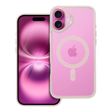 Case for iPhone 16 PLUS Color Edge Mag Cover compatible with MagSafe pink