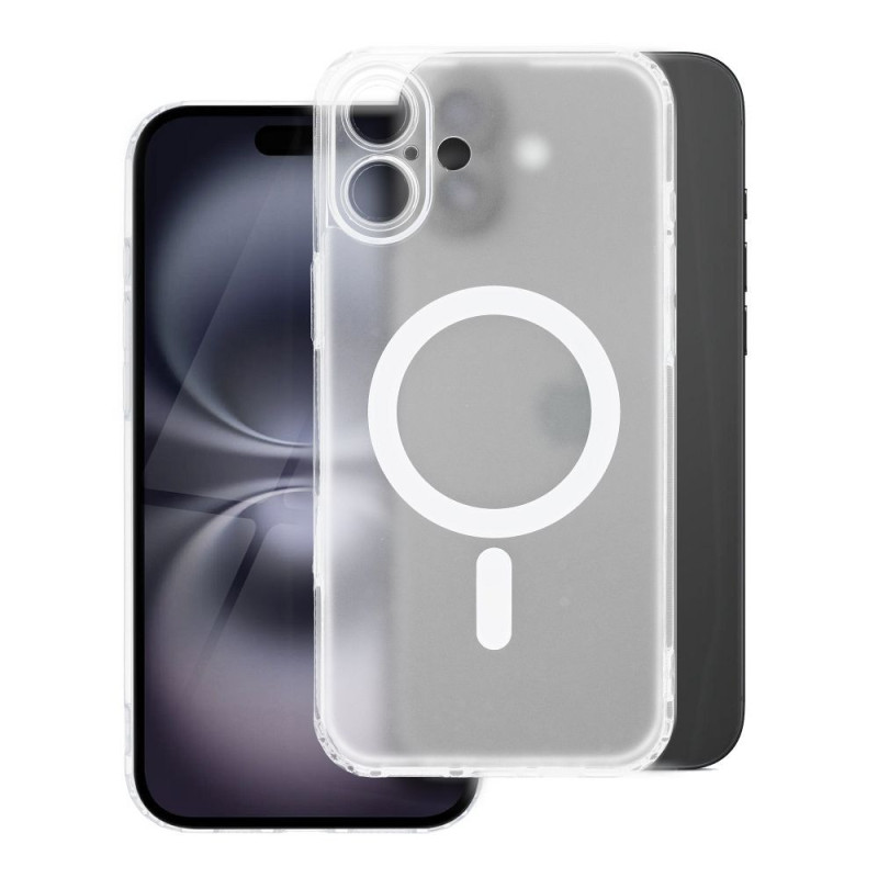 Case for iPhone 14 PRO Frost Mag Cover compatible with MagSafe (camera protection) transparent frozen