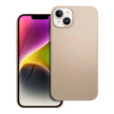 Case for iPhone 14 PLUS Glossy Mag Cover compatible with MagSafe desert gold