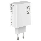 XIAOMI original charger USB A QC3.0 3A 67W MDY-15-ET white bulk