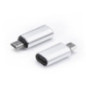Adapter Typ C (female) to Micro USB (male) silver