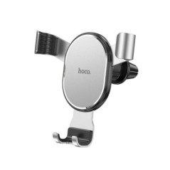 Gravity car phone holder Hoco air vent CA56 PLUS silver metallic