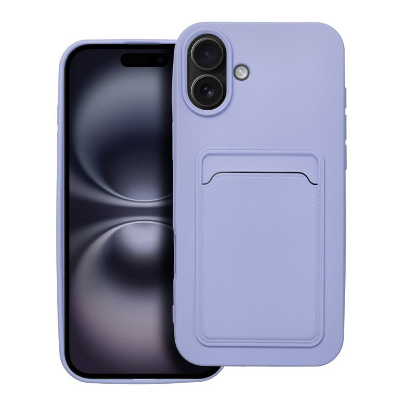Case for iPhone 16 PLUS Card Case purple