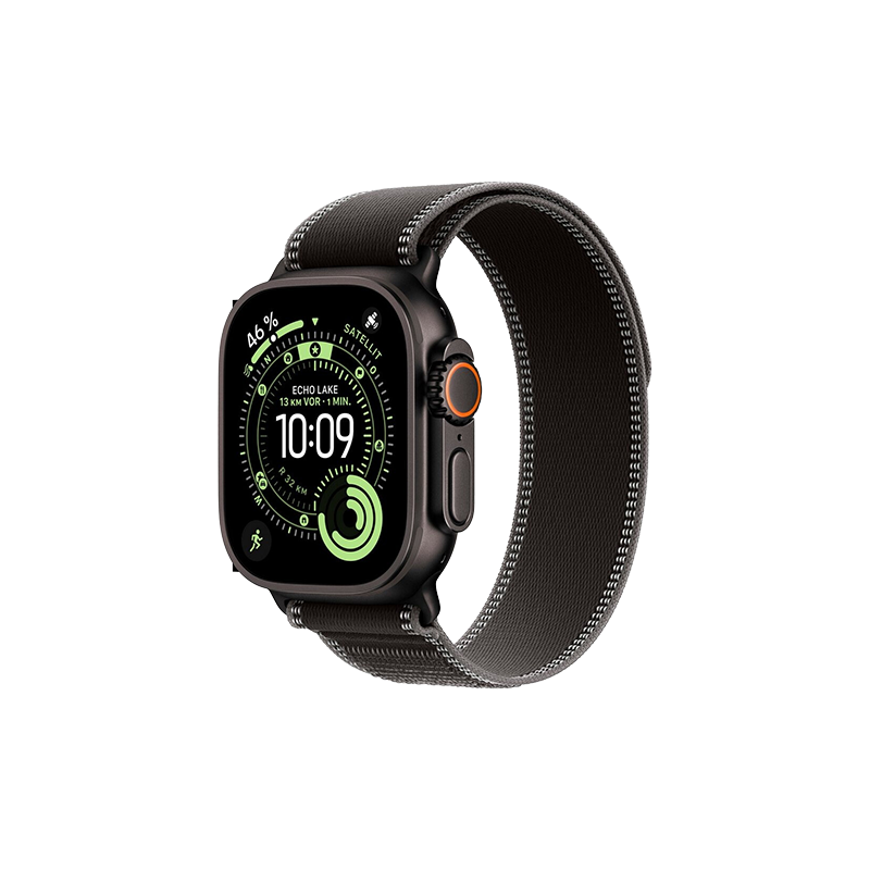 Watch Apple Watch Ultra 3 (2025) 5G 49mm Black Titanium Case with Trail Loop M/L - Black/Charcoal