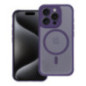 Case for iPhone 14 PRO Full Matte Mag Cover compatible with MagSafe purple