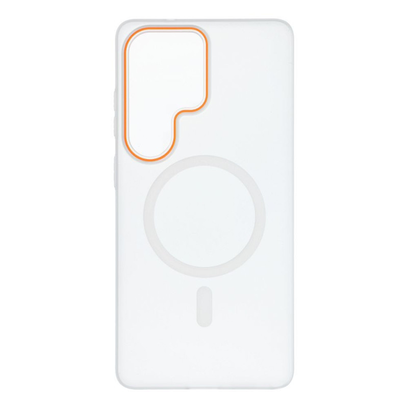 Case for Samsung S26 ULTRA Go Orange compatible with MagSafe transparent