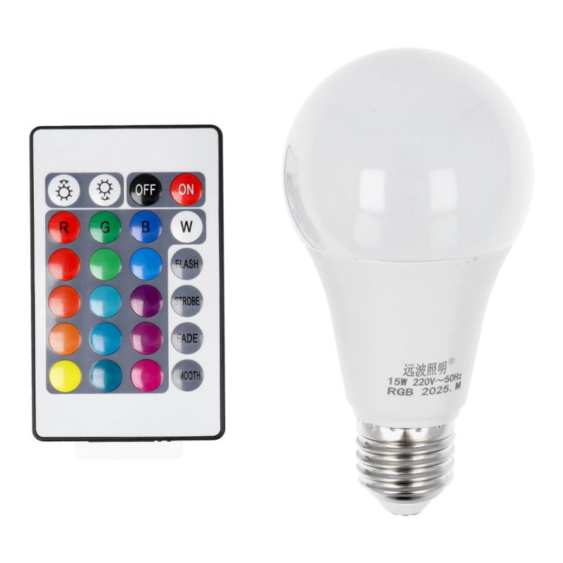 Light  bulb LED RGB 15W E27 A65 multicolor