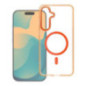 Case for Samsung S26 ULTRA Frame Clear Hybrid Mag Cover compatible with MagSafe hermes orange