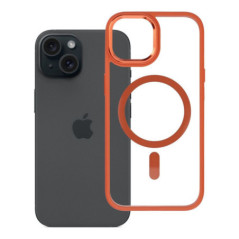ROAR case MAG BUMPER compatible with MagSafe for IPHONE 15 orange