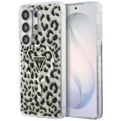 GUESS case for SAMSUNG S26 Ultra GUHMS26LHLEGTGLK (Magnetic IML Leopard Print Triangle) black