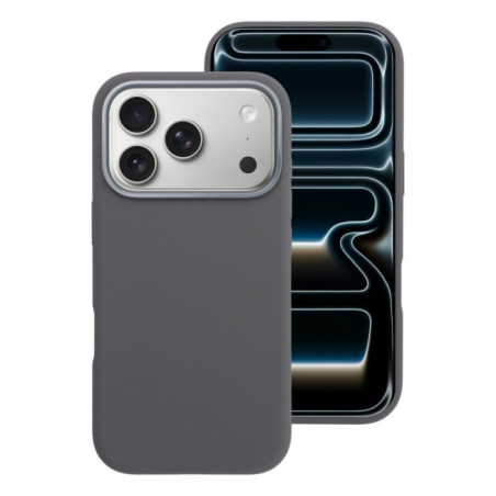 Case for iPhone 16e (SE4 2025) / 17e Forcell F-Protect Frame Premium compatible with Magsafe gray