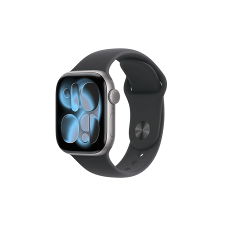 Watch Apple Watch Series 11 (2025) GPS 42mm Space Grey Aluminium Case with Black Sport Band M/L - Grey
