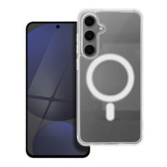 BACK-CASE transparent MagSafe-kompatibel mit Kamera-Schutz für SAMSUNG Galaxy S24 FE